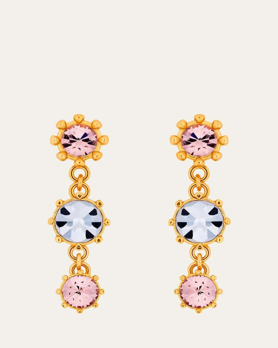 Crystal Prong Drop Earring